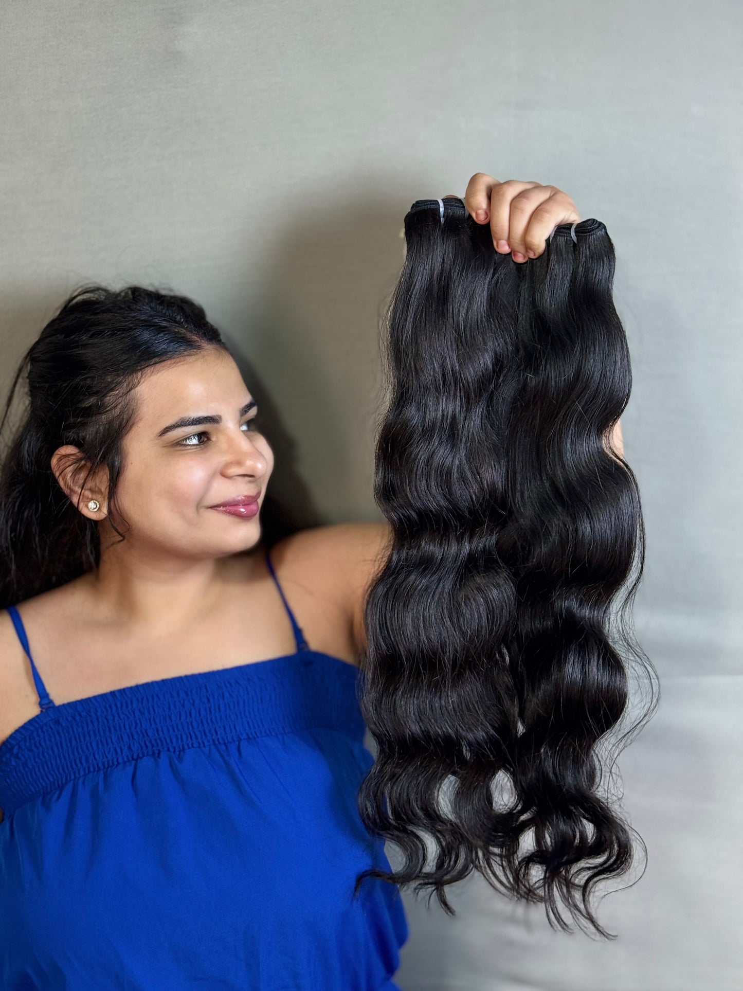 Indian virgin wavy bundles - Velora Luxury Fashion