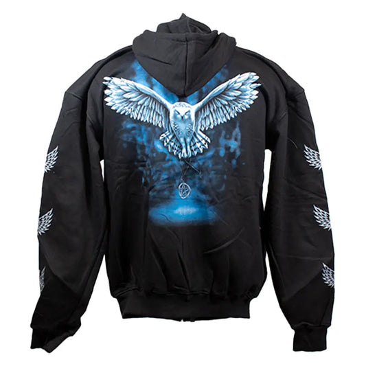 J&L Imports Men's Owl Zip-Up Hoodie - Velora Luxury Fashion