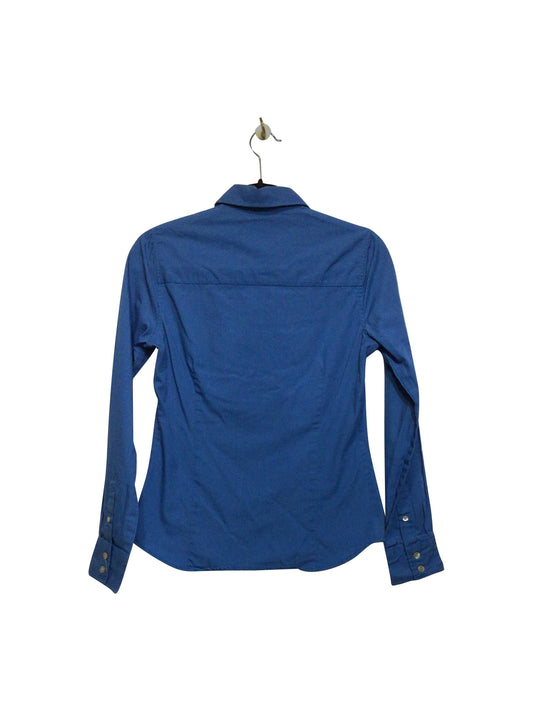 JOE FRESH Regular fit Button-down Top in Blue - XS - Velora
