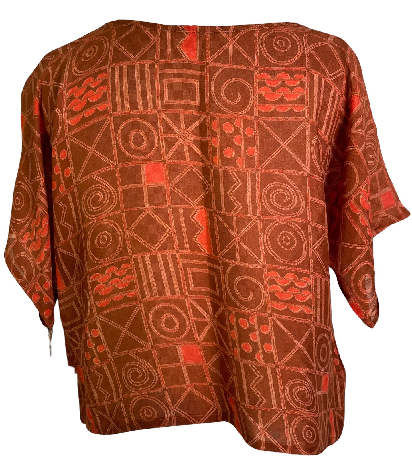 PRC6089 Avatar Pure Silk Boxy Top - Velora