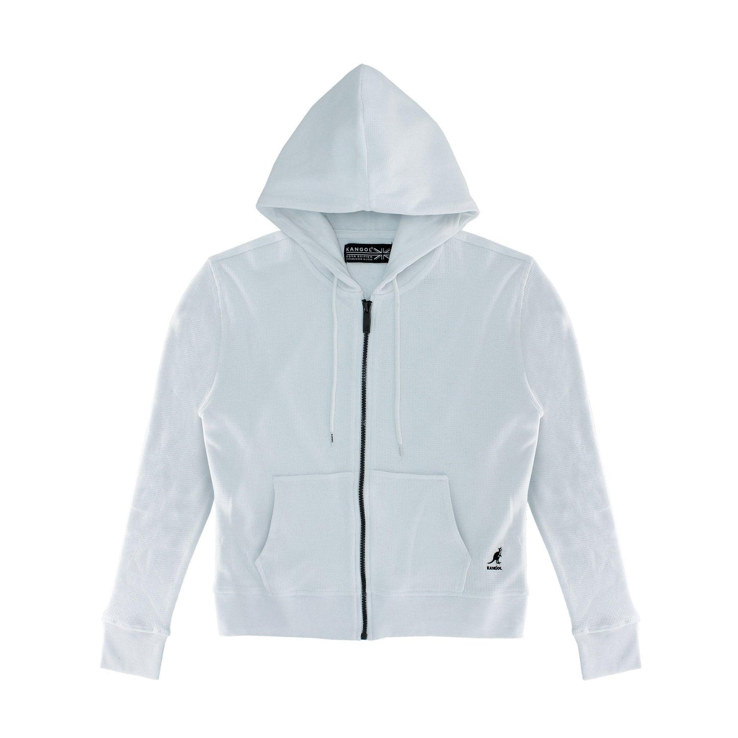 Kangol Women's Waffle Full Zip Hoodie - Velora Luxury Fashion