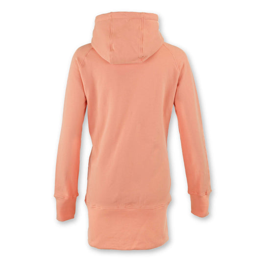 Kora Long Zipup Hoodie Peach - Velora