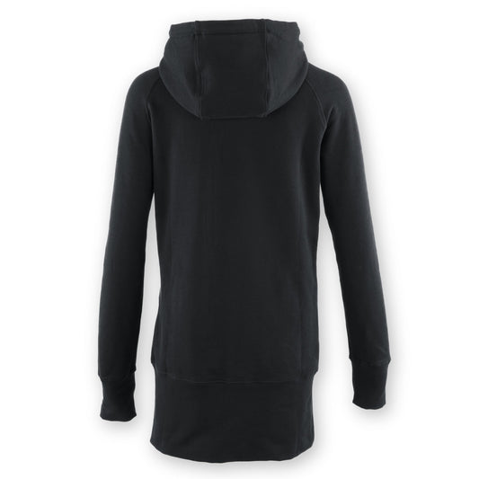 Kora Long Zipup Hoodie Black - Velora