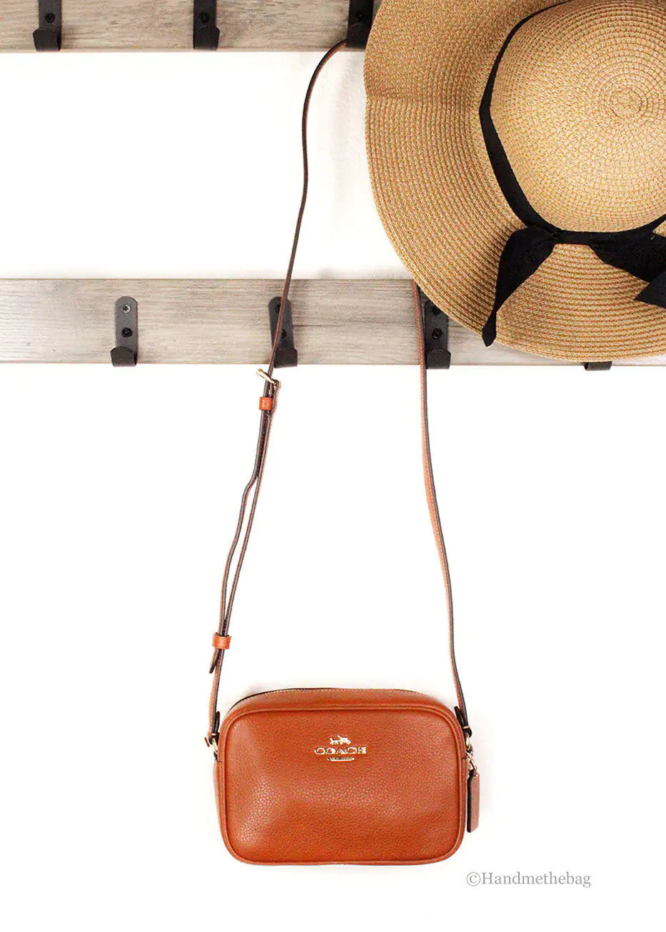 Coach Jamie Mini Sunset Leather Camera Crossbody Bag