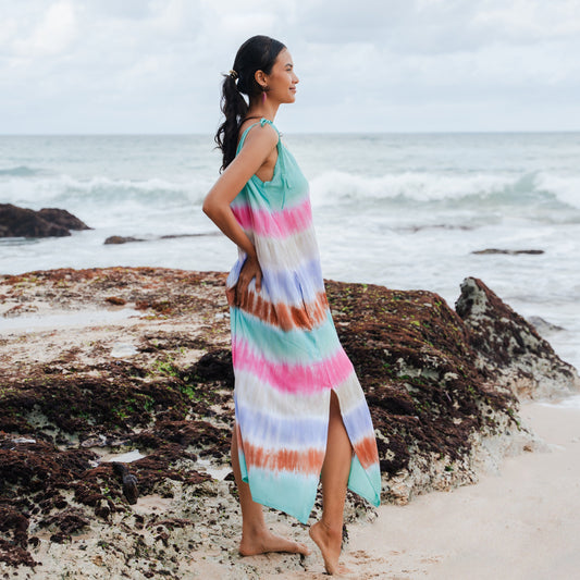 Stripey Dress - Rainbow