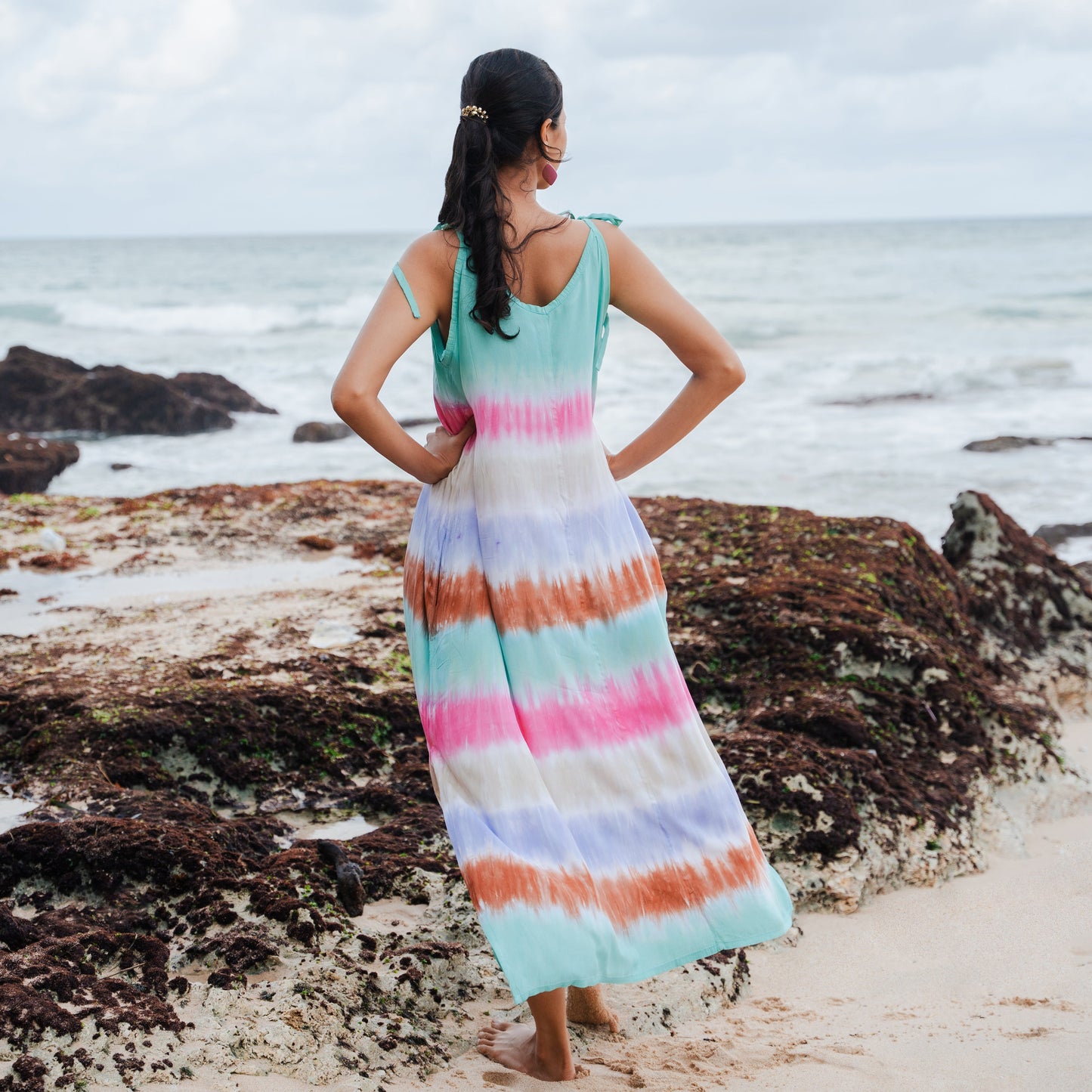 Stripey Dress - Rainbow