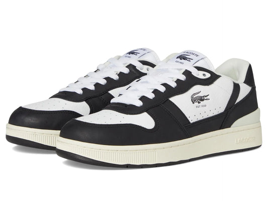 Lacoste Mens T-Clip Set Sneaker WHT/BLK 7.5 - Velora Luxury Fashion