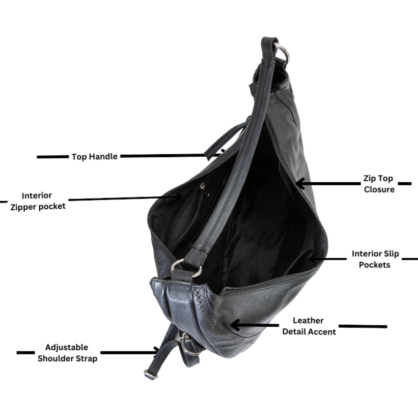 Large Hobo Crossbody Bag - Velora Luxury Fashion