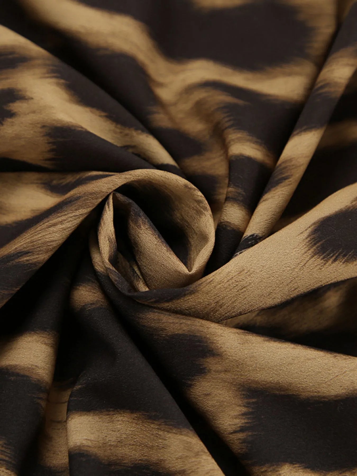 Leopard Print High Waist Flare Maxi Skirt - Velora Luxury Fashion