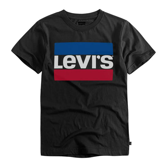 Levis Boys Black Logo Tee Medium - Velora Luxury Fashion