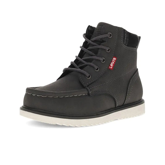 Levis Kids Dean Neo Unisex Moc Toe Boot Dark Grey 5.5 M - Velora Luxury Fashion