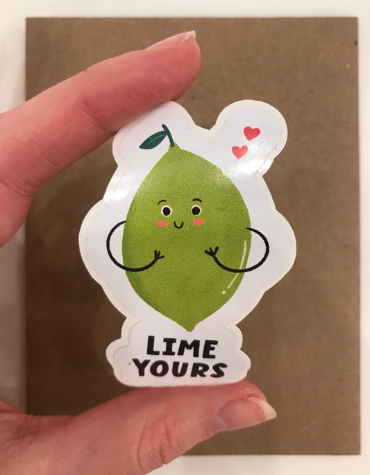 Lime Yours Sticker - Velora Luxury Fashion