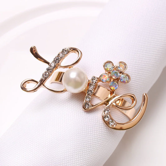Love Rhinestone Napkin Holder Set - Velora Luxury Fashion