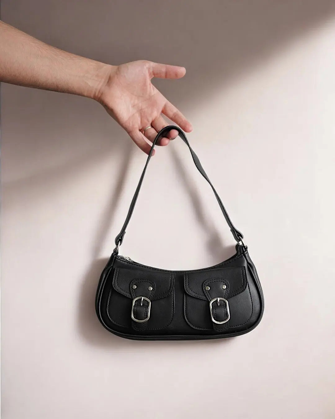 MAYA - Sloane Dual Closure Shoulder Bag - Velora Luxury Fashion