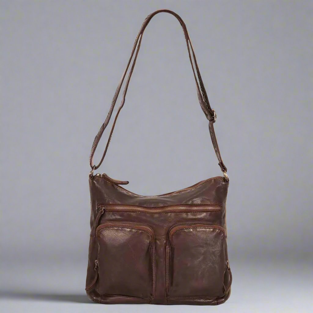MET Double Front Pocket Leather Bag Boutique of Leathers/Open Road