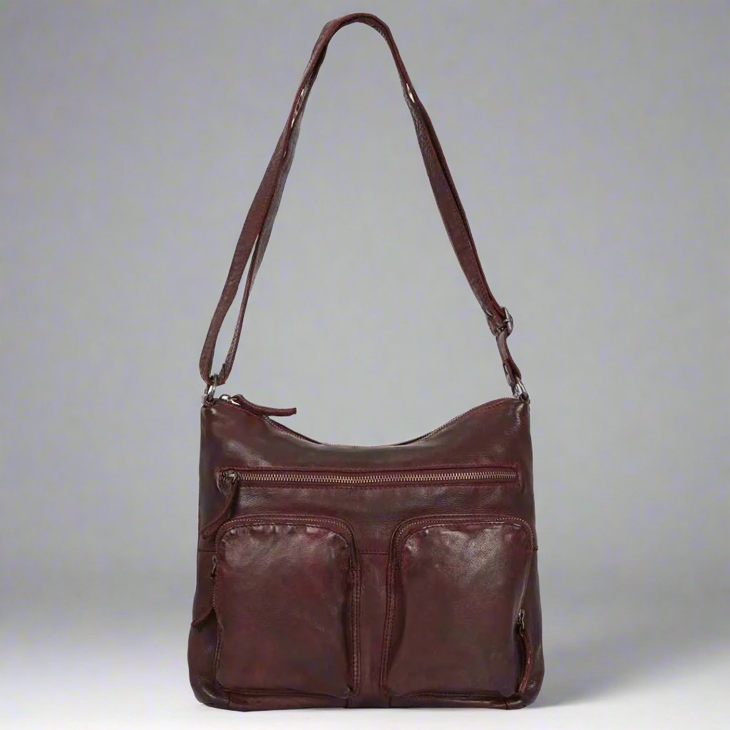 MET Double Front Pocket Leather Bag Boutique of Leathers/Open Road