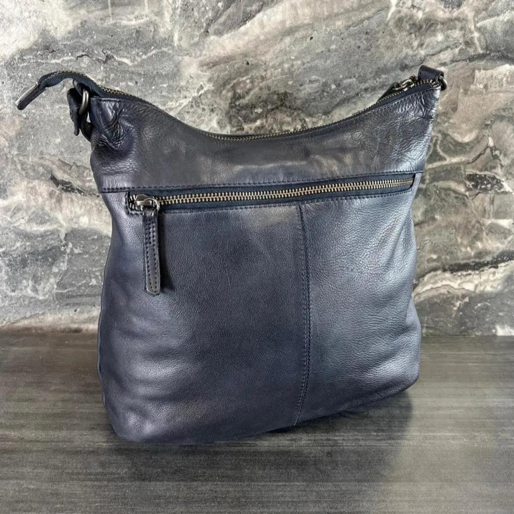 MET Floral Stitch Leather Tote with Adjustable Strap Boutique of Leathers/Open Road