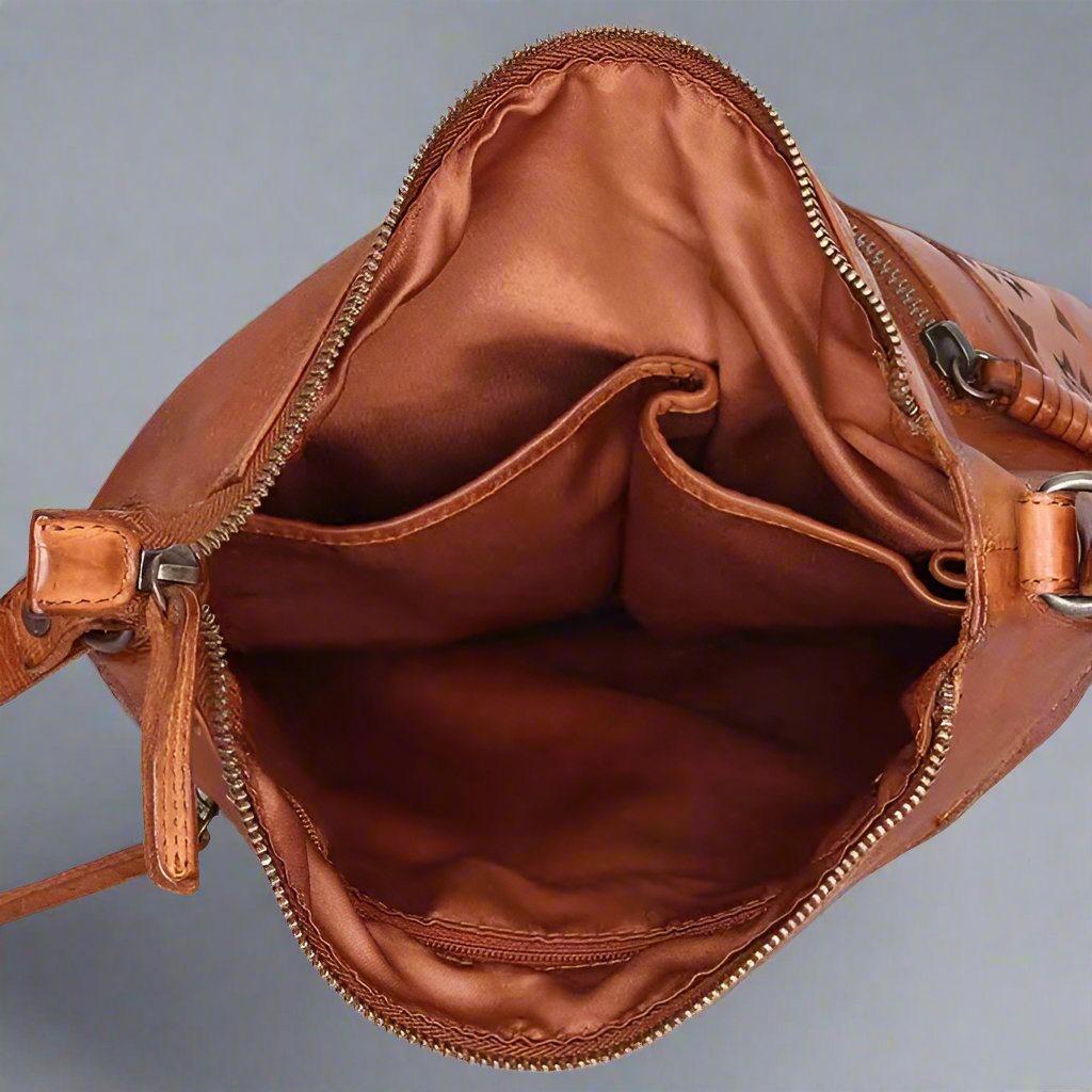 MET Crossbody Bag with Aztec Design Boutique of Leathers/Open Road