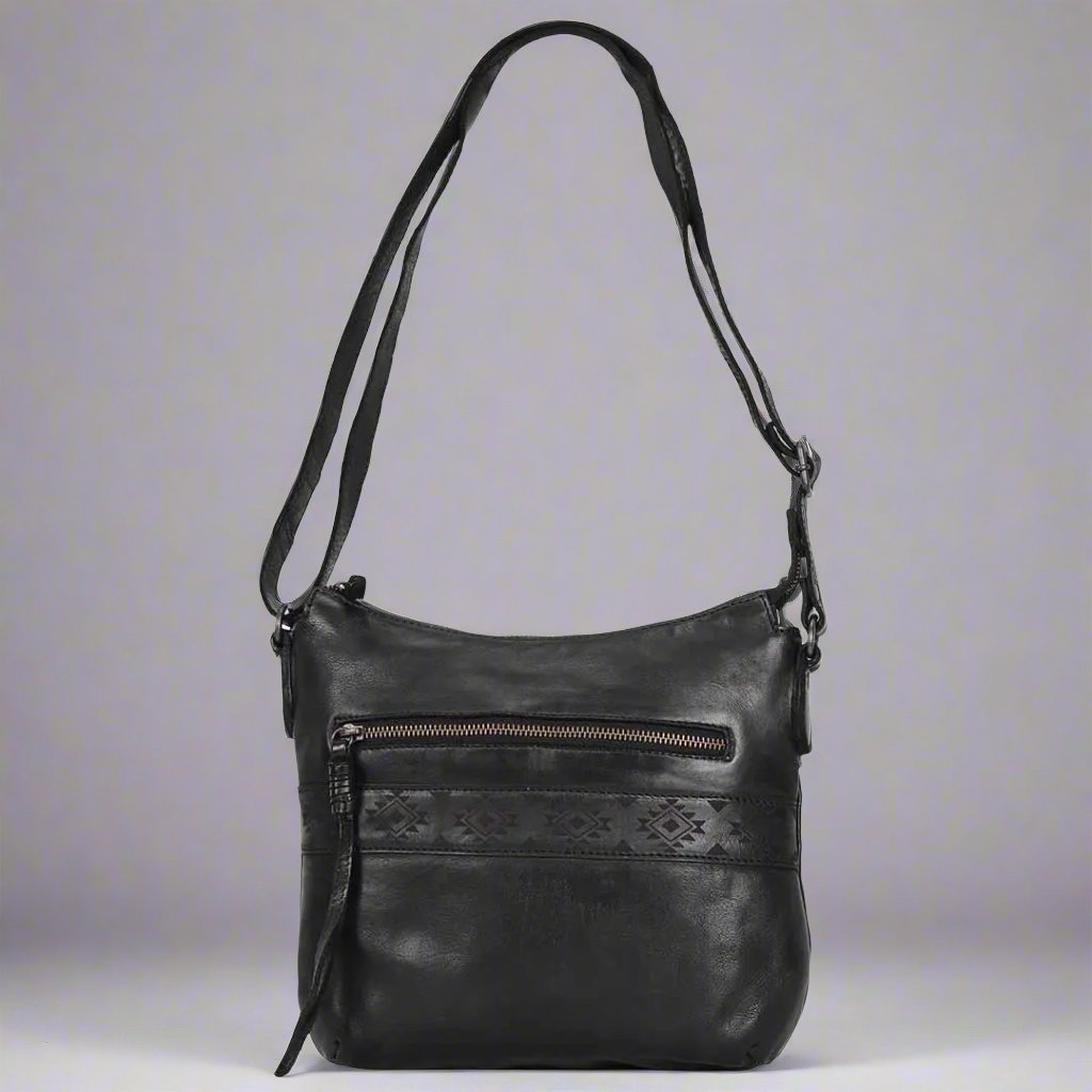 MET Crossbody Bag with Aztec Design Boutique of Leathers/Open Road