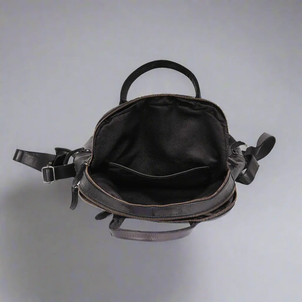 MET Multi-Pocket Leather Backpack with Dual Carry Handles Boutique of Leathers/Open Road