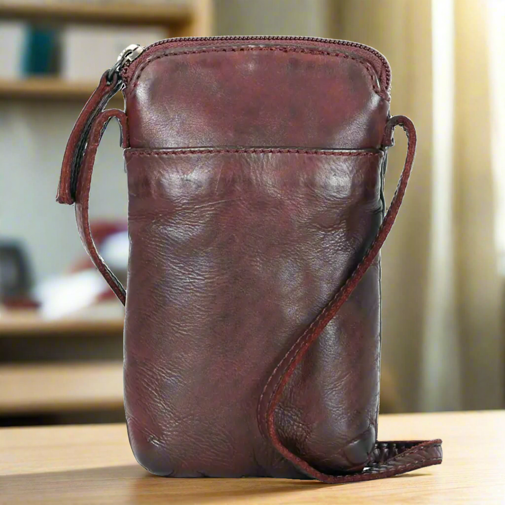 MET Small Crossbody Bag With Front Pocket Boutique of Leathers/Open Road