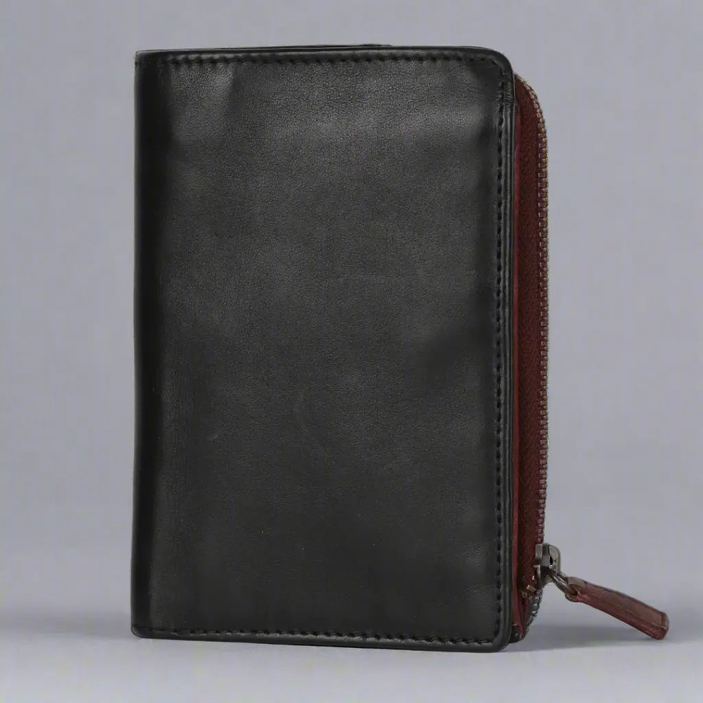 MET Women's Two Tone Zip Around Leather Wallet Boutique of Leathers/Open Road