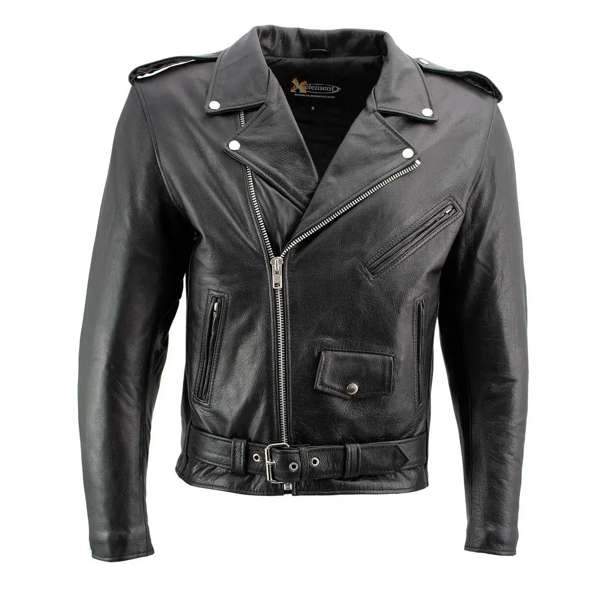 X Element Men's Leather Motorcycle Jacket Boutique of Leathers/Open Road