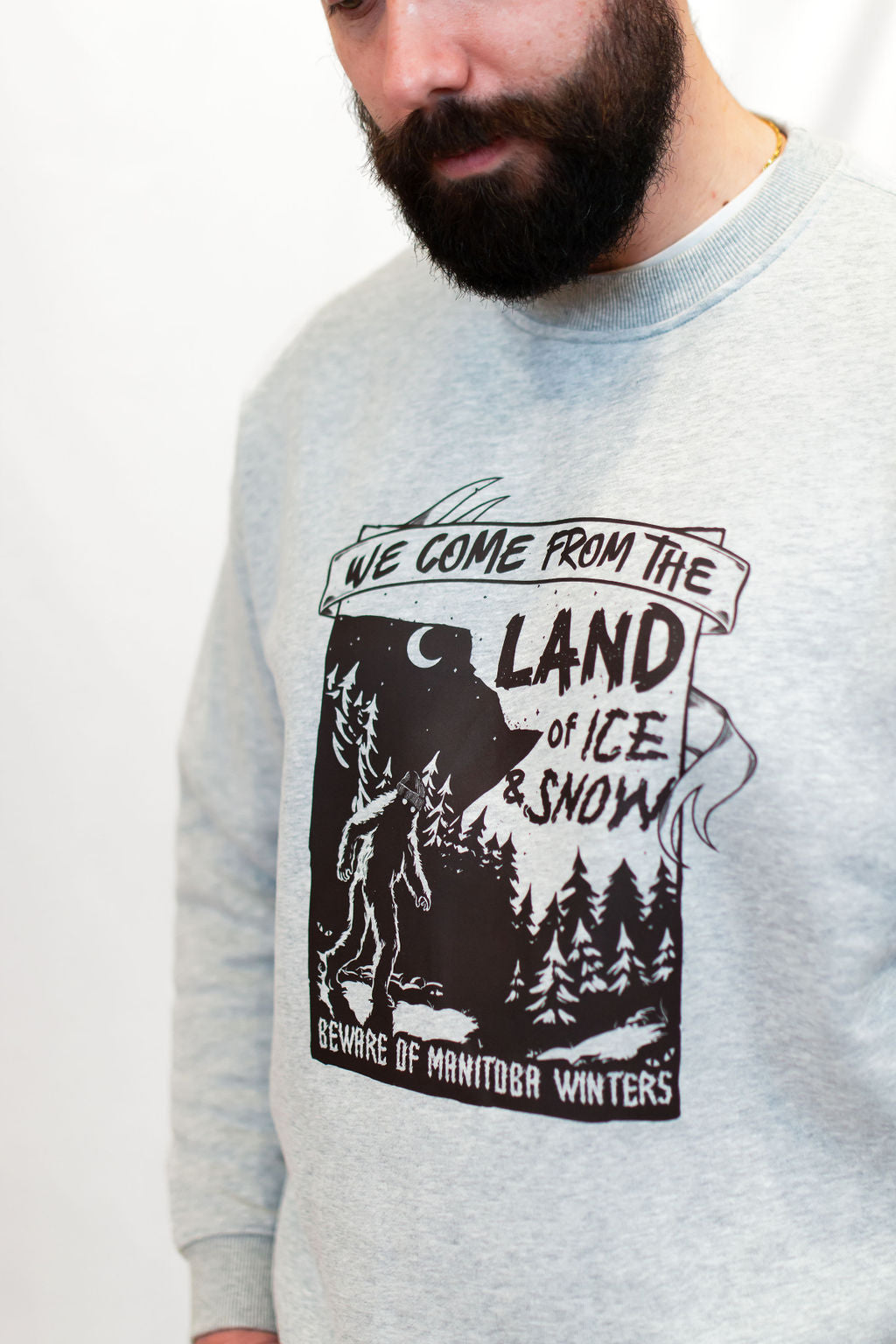 Manitoba Land of Ice and Snow Crewneck - Velora Luxury Fashion