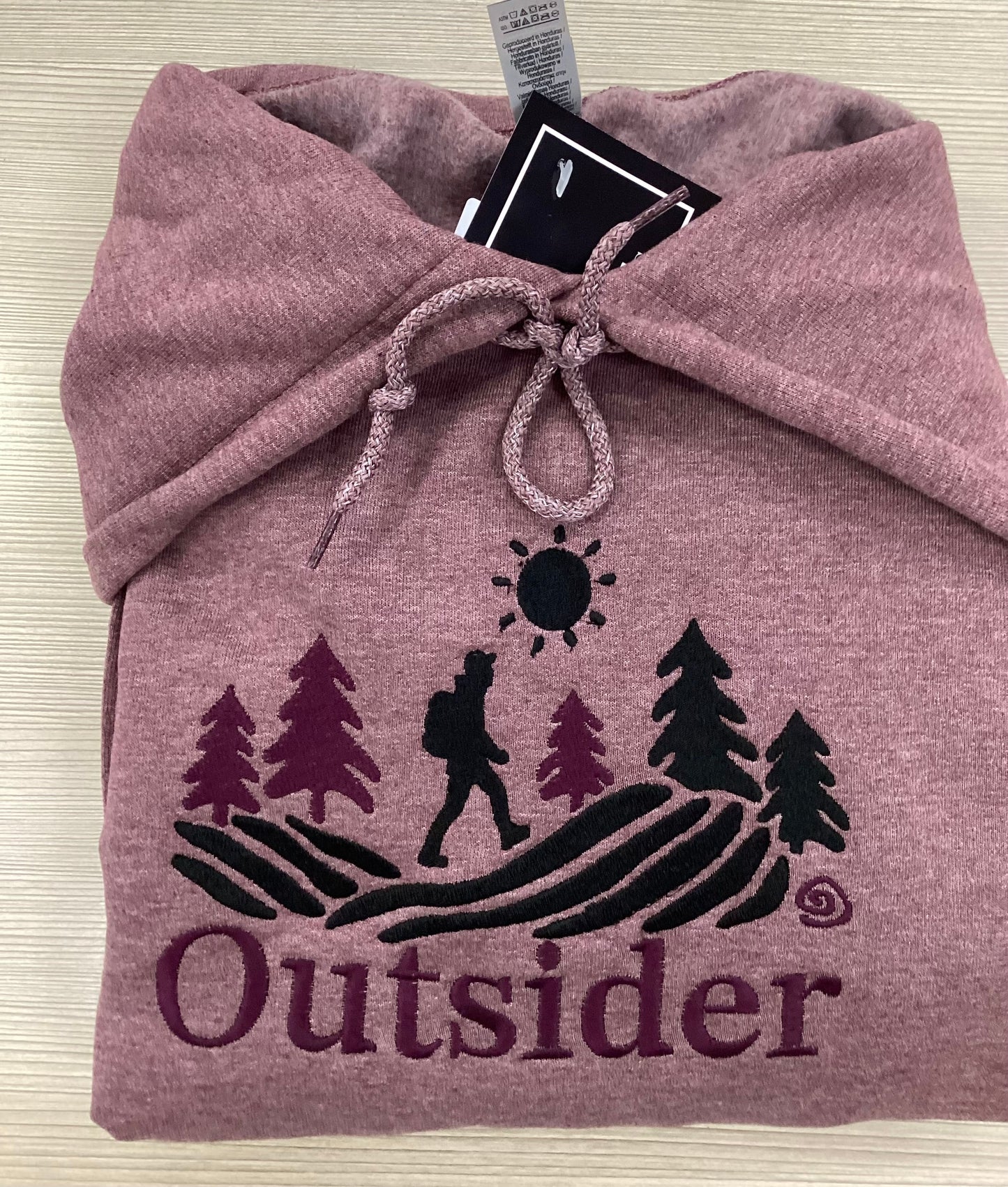 Maroon Outsider Camping Hoodie - Velora Luxury Fashion