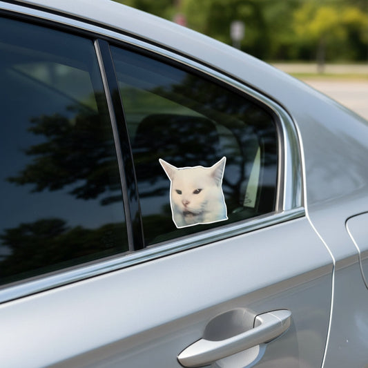 Meme Cat Smudge | Vinyl Sticker - Velora