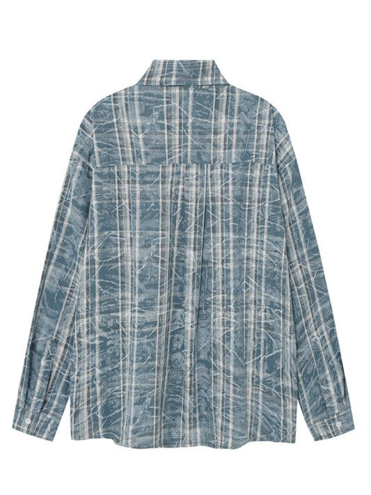 Men's Button Up Long Sleeve Shirt - Velora Luxury Fashion