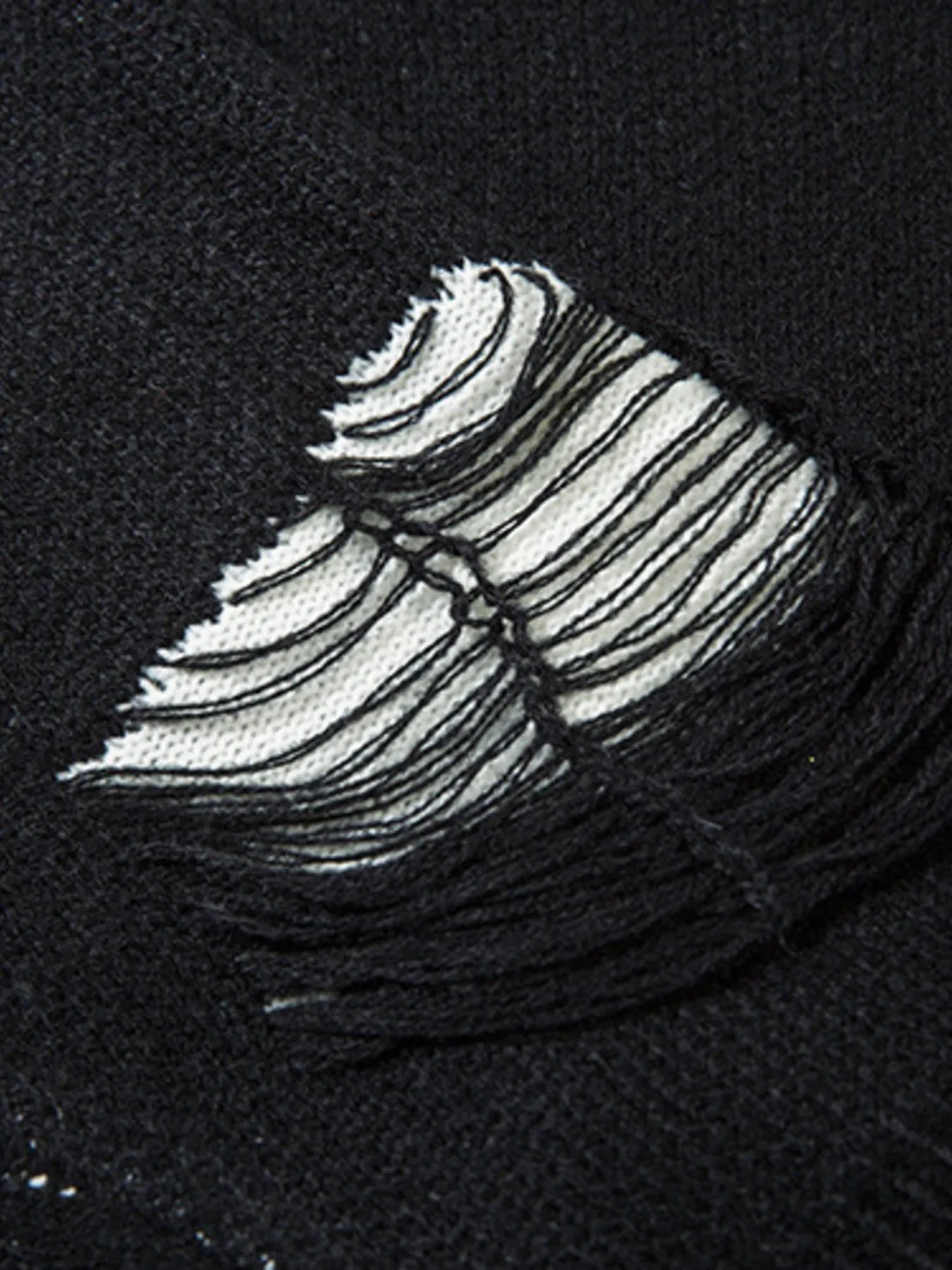 Men's Distressed Chain Detail Oversized Sweater - Velora Luxury Fashion