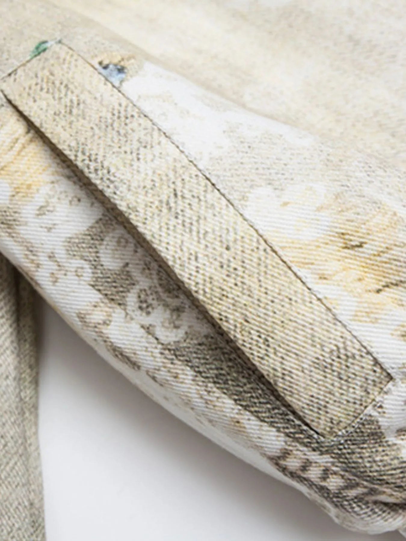 Men's Distressed Paint Splatter Zip Up Jacket - Velora