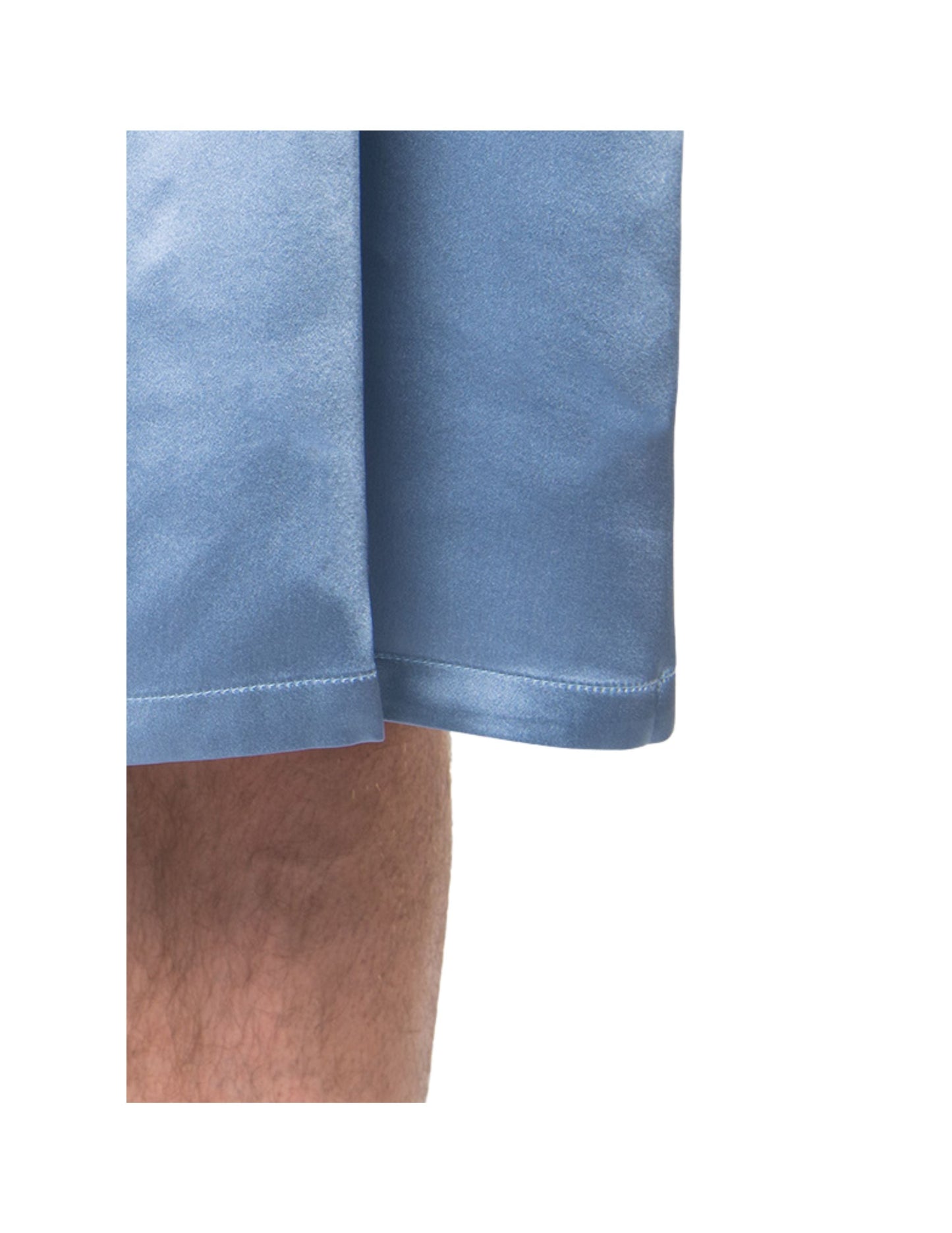 Men's Mulberry Silk Robe Twilight Blue - Velora Luxury Fashion