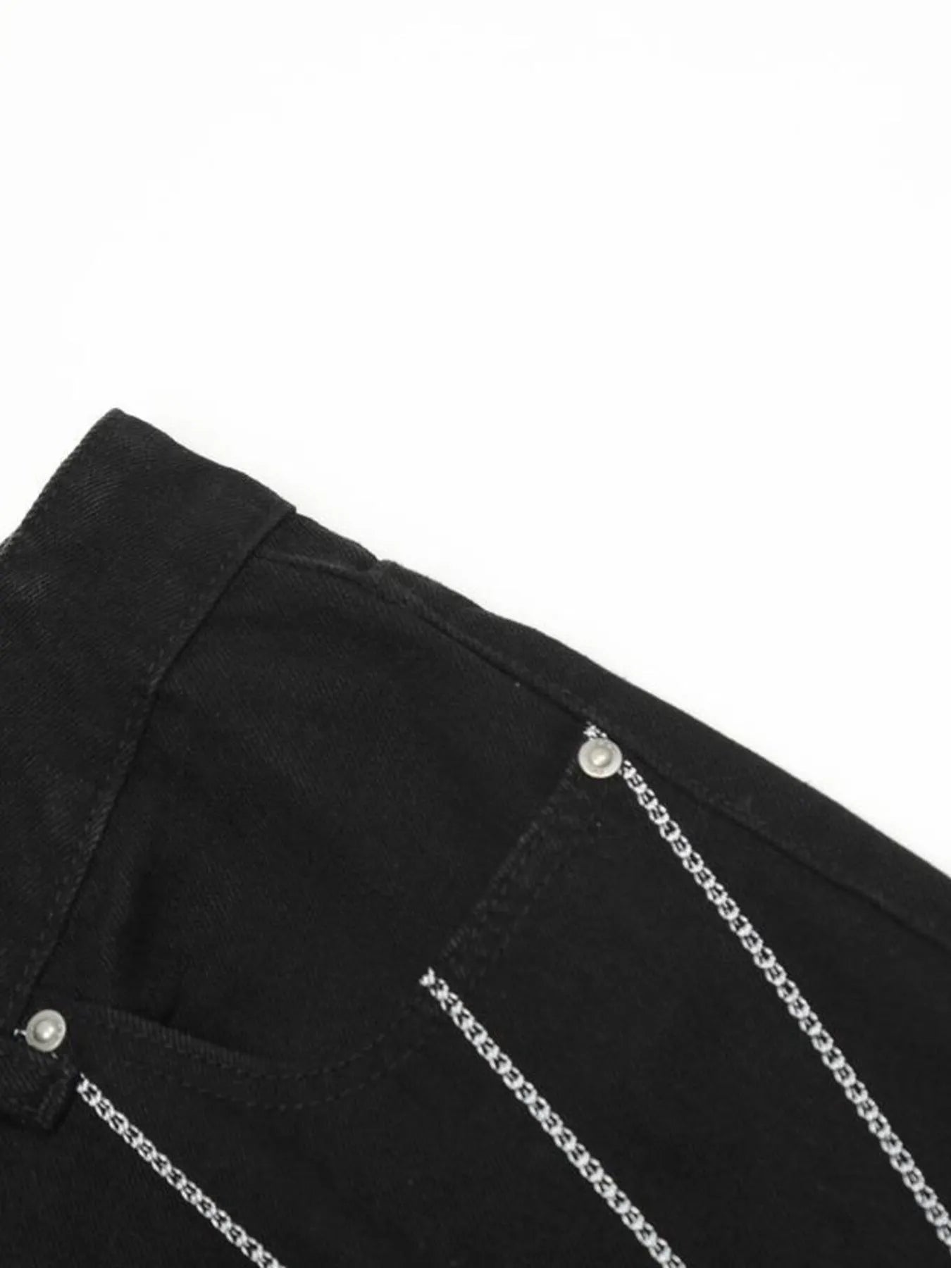 Men's Spider Web Embroidered Flared Jeans - Velora Luxury Fashion