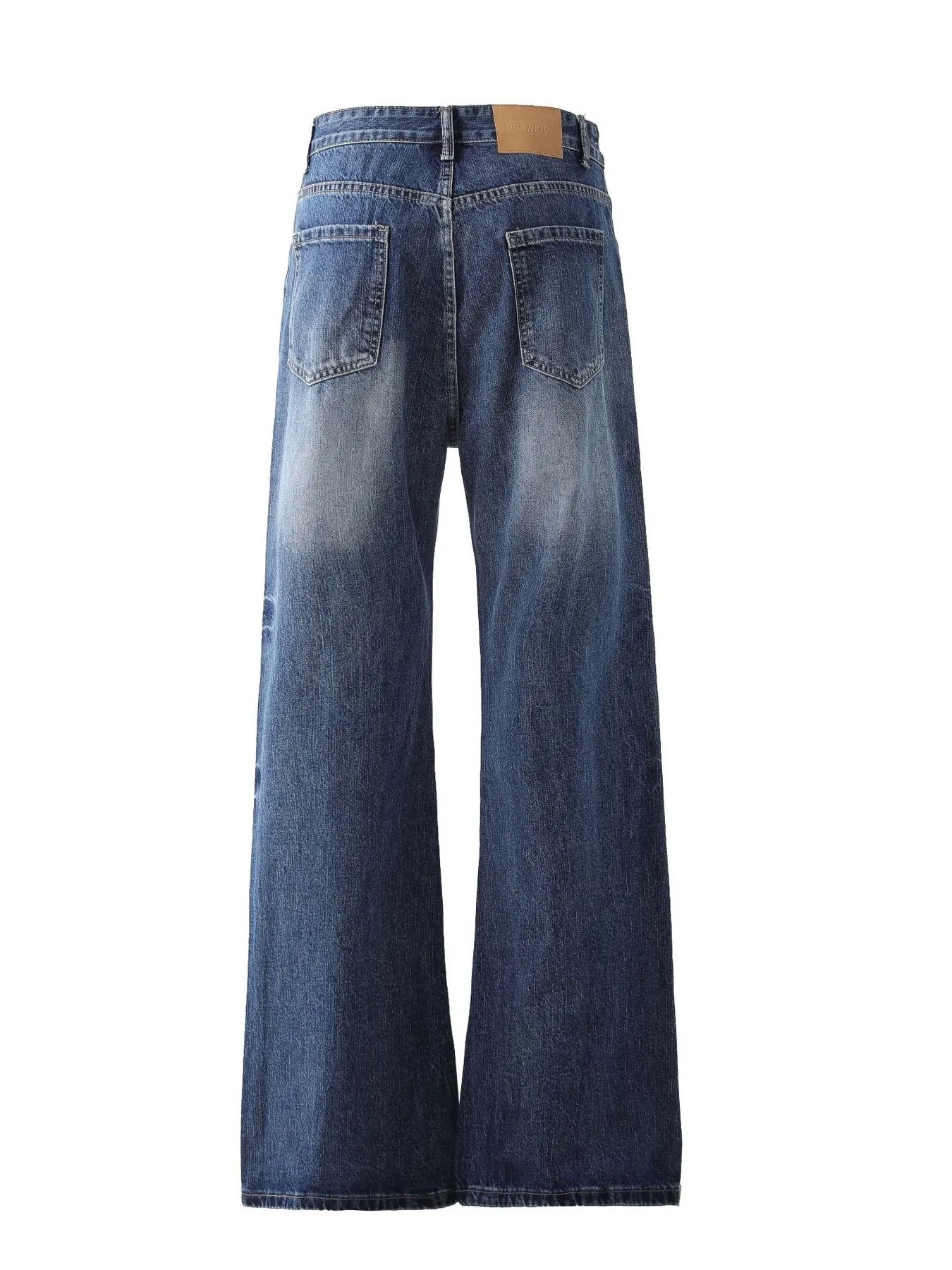 Men's Wide Leg High Waist Jeans - Velora Luxury Fashion