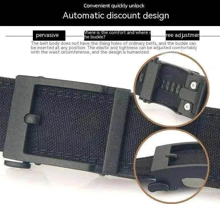 Men's Auto Buckle Belt: Thickened, Dual-use - Velora