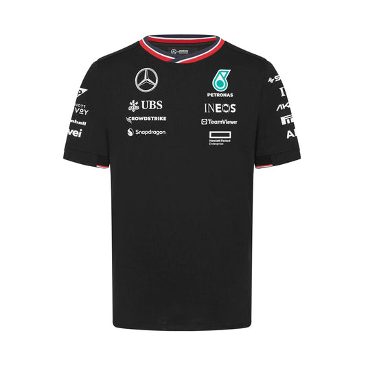 Mercedes AMG F1 2024 Team Black T-Shirt - Size L - Velora Luxury Fashion