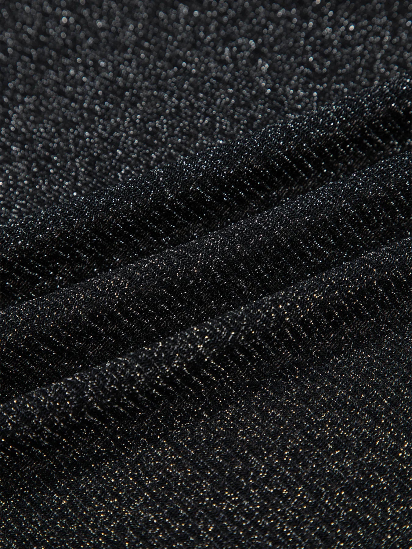 Metallic Glitter Mesh Long Sleeve Top - Velora Luxury Fashion