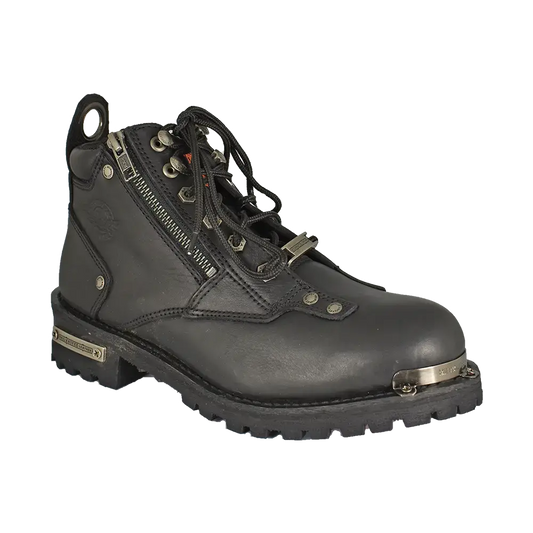 Milwaukee Leather Women's 6" Double Zip Motorcycle Boots - Velora Luxury Fashion
