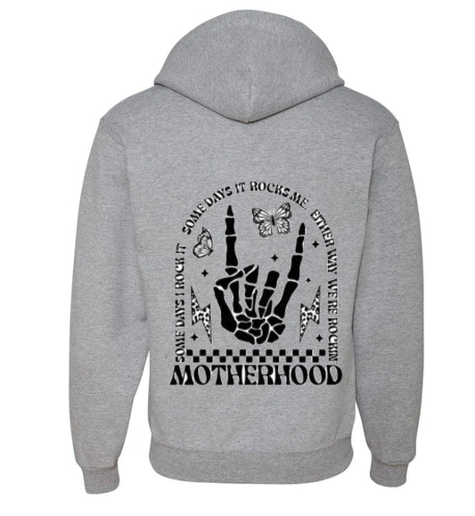Motherhood PRE-SALE 💀 Full Zip Hoodie - Velora Luxury Fashion