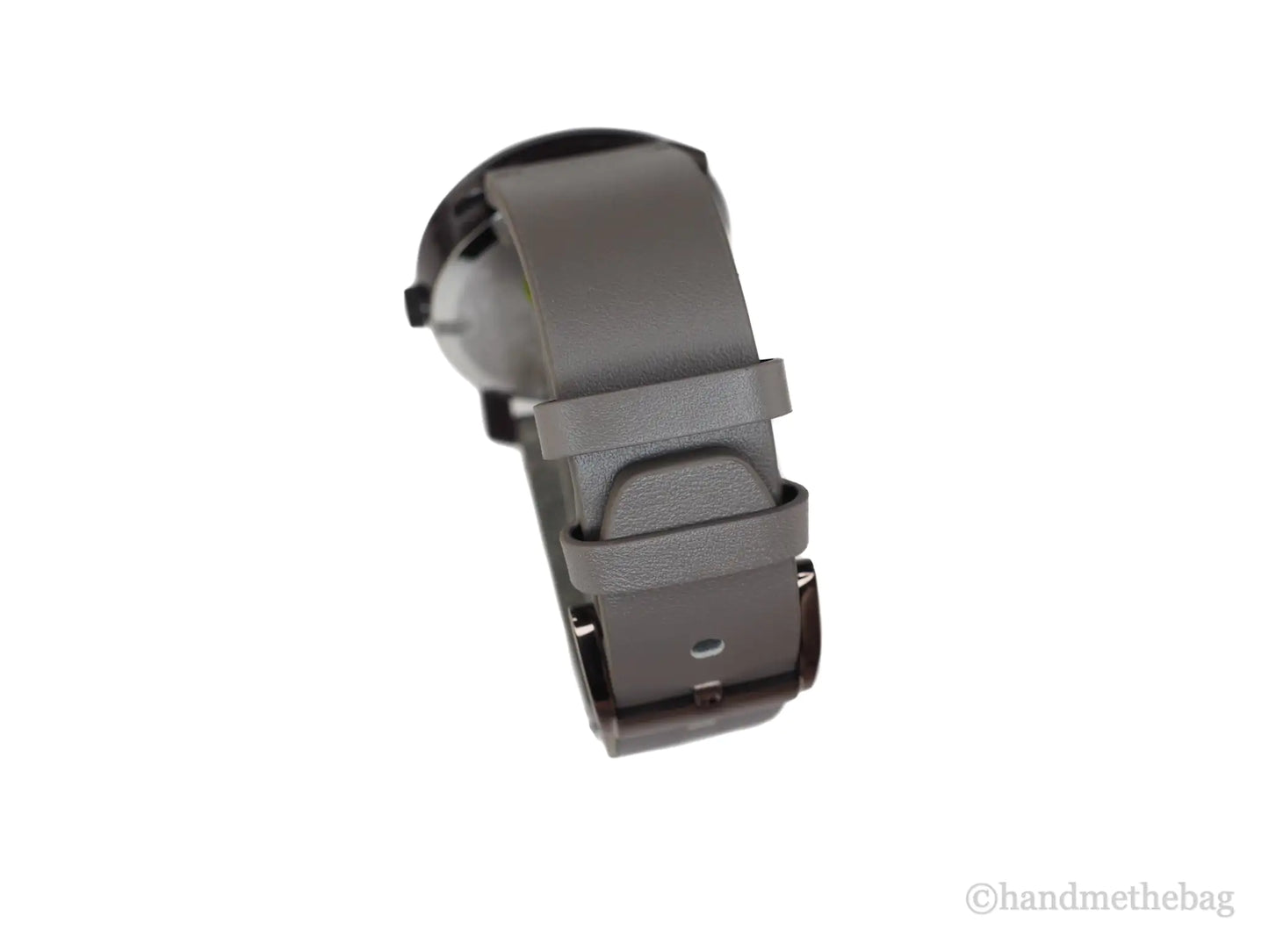Movado (3600455) Men's Bold Dark Brown Case Red Dial Light Grey Leather Strap Watch - Velora Luxury Fashion
