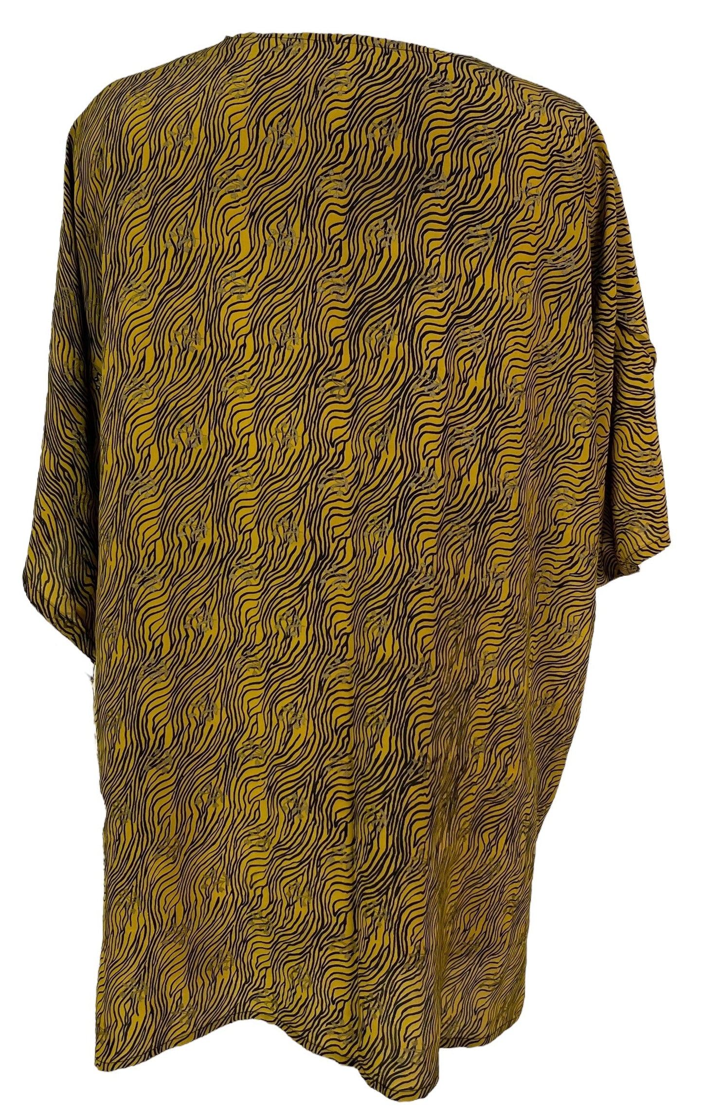 PRC6925 Avatar Pure Silk Kimono-Sleeved Jacket with Belt - Velora