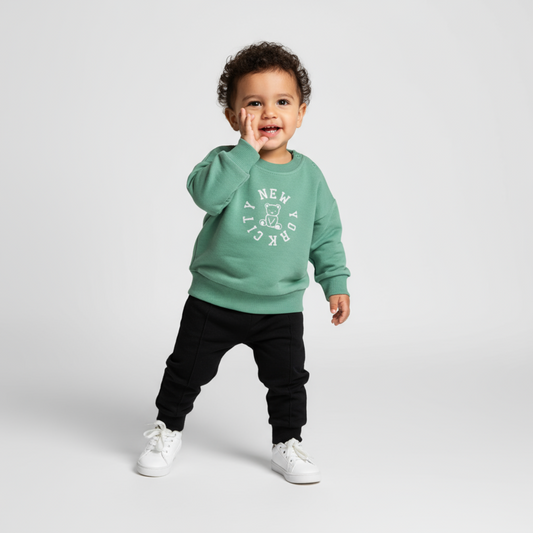NY Baby Cotton Joggers Set - Velora Luxury Fashion
