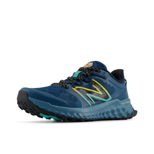 New Balance Mens Fresh Foam Garoé V1 Trail Running Shoe Deep Sea/Cyber Jade/Ginger Lemon 8 - Velora Luxury Fashion