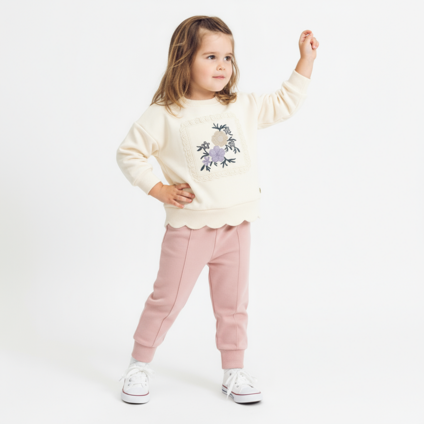 Nice Rosa Girls Jogger Set - Velora Luxury Fashion