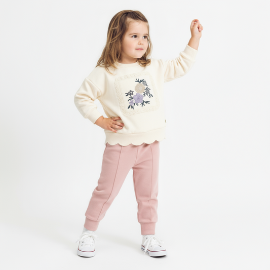 Nice Rosa Girls Jogger Set - Velora Luxury Fashion