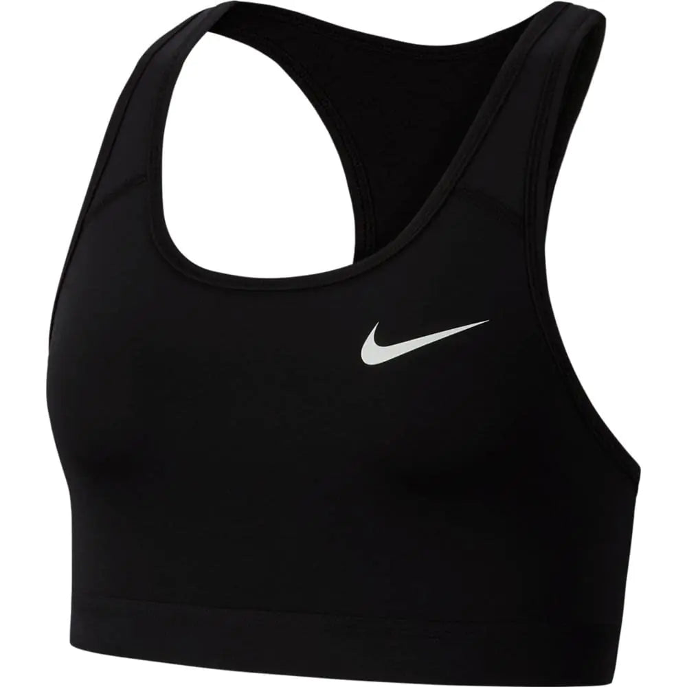 Nike Womens Medium Support Non Padded Sports Bra with Band Black/Black/(White) X-Small - Velora Luxury Fashion