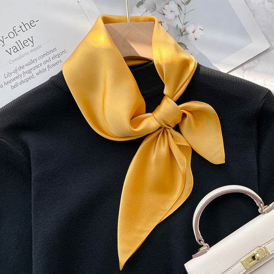 Spring And Autumn Elegant Retro Silk High-end Scarf - Velora