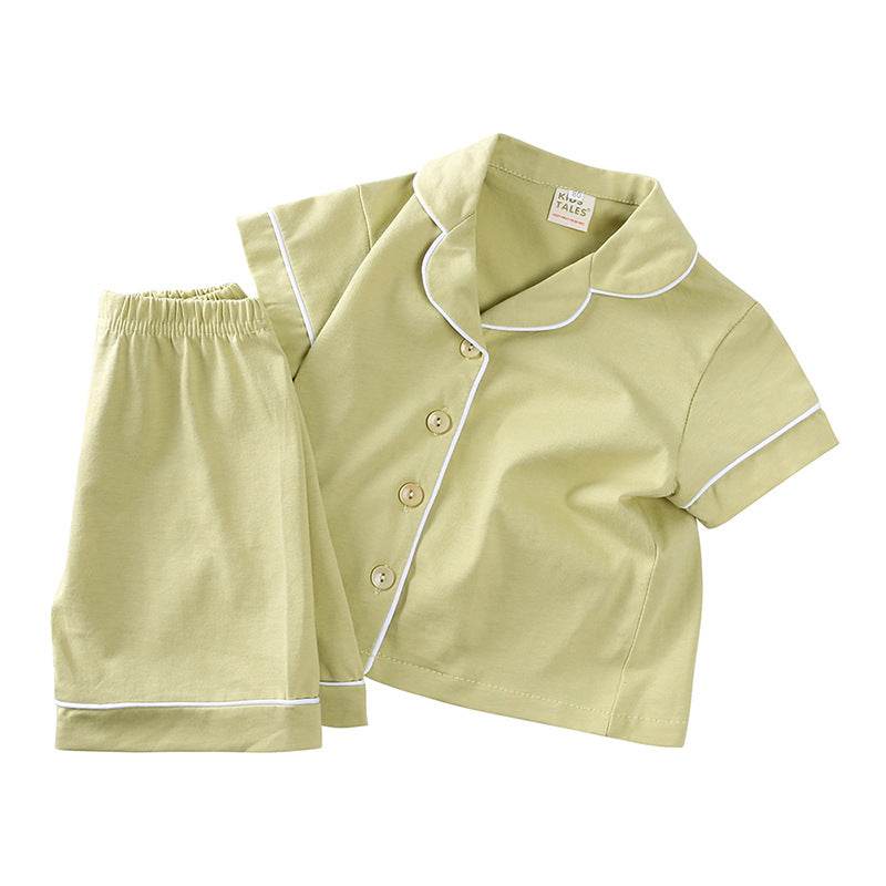 Casual Summer Children's Pure Cotton Soft Pajamas Suit - Velora